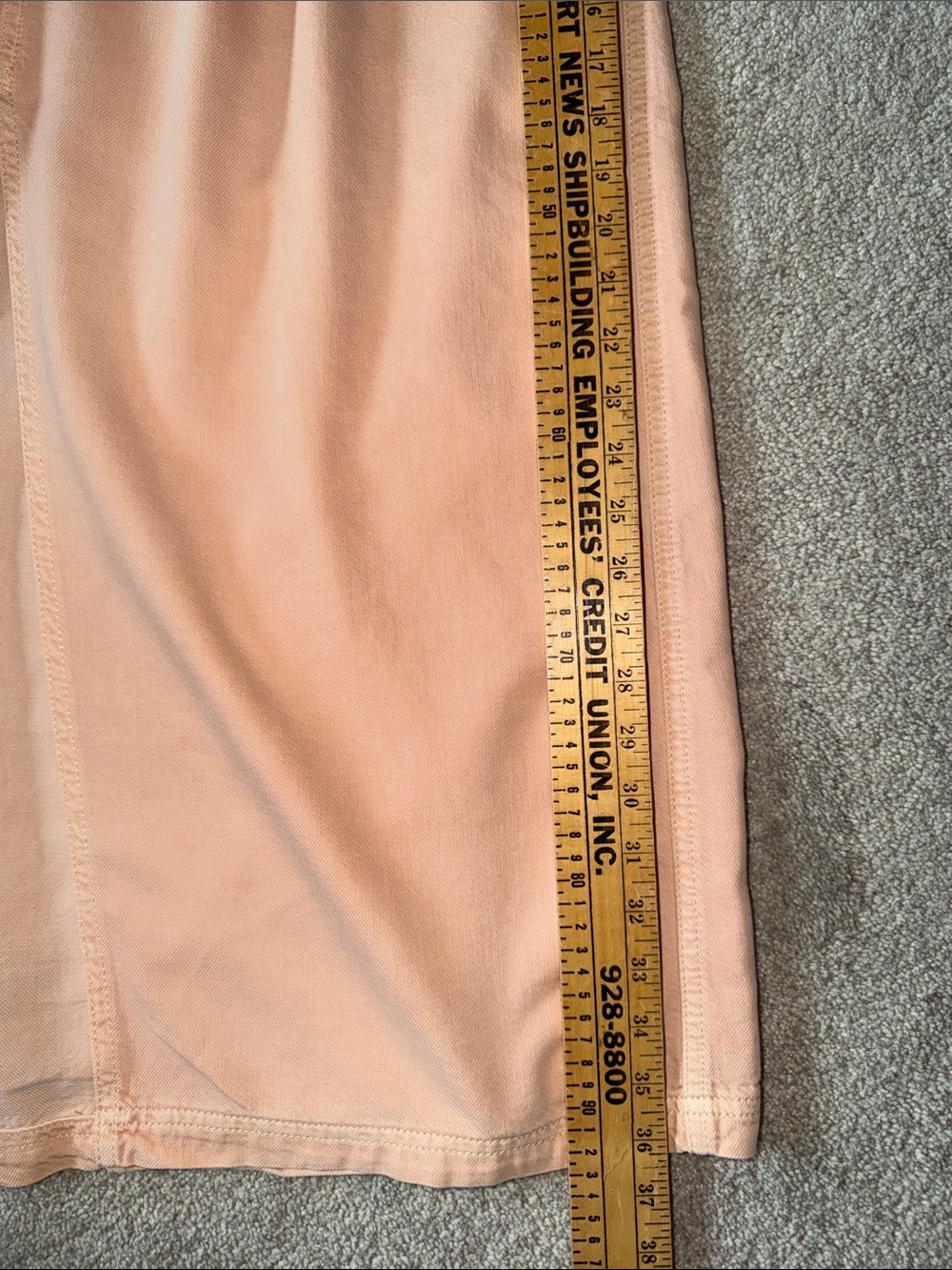 Anthropologie Pilcro Blush Pink Midi Skirt size 6 - Picture 10 of 11